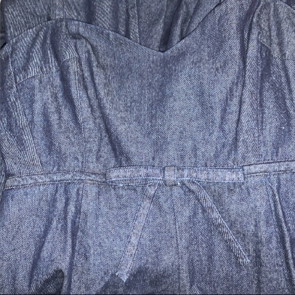 ♠️💃 kate spade NY Women’s Denim Bow-Waist Dress, Indigo (403) - Picture 9 of 11